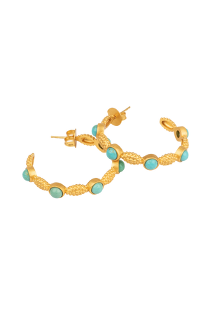 Christina Greene Flights of Fancy Hoop Earrings