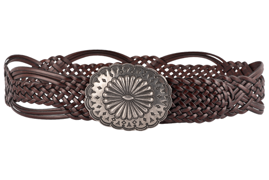 Double D Ranch Braided Leather Belt