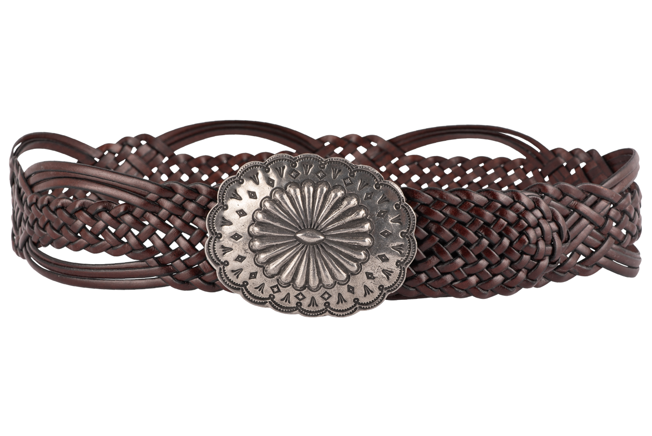 Double D Ranch Braided Leather Belt