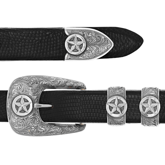 Clint Orms 1" Multiple Stars Buckle Set