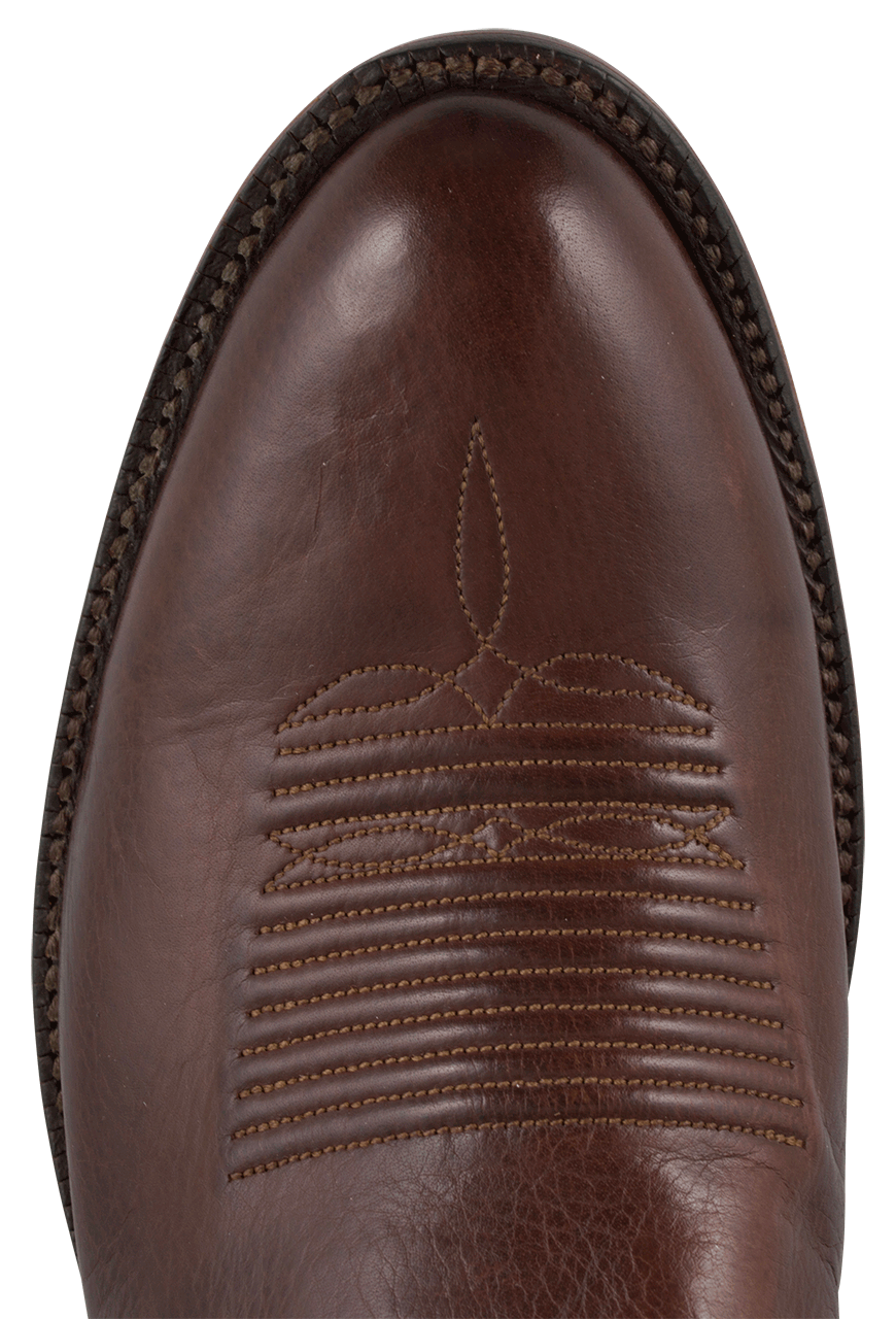 Lucchese Men's Baby Buffalo Roper Boots - Whiskey Brown