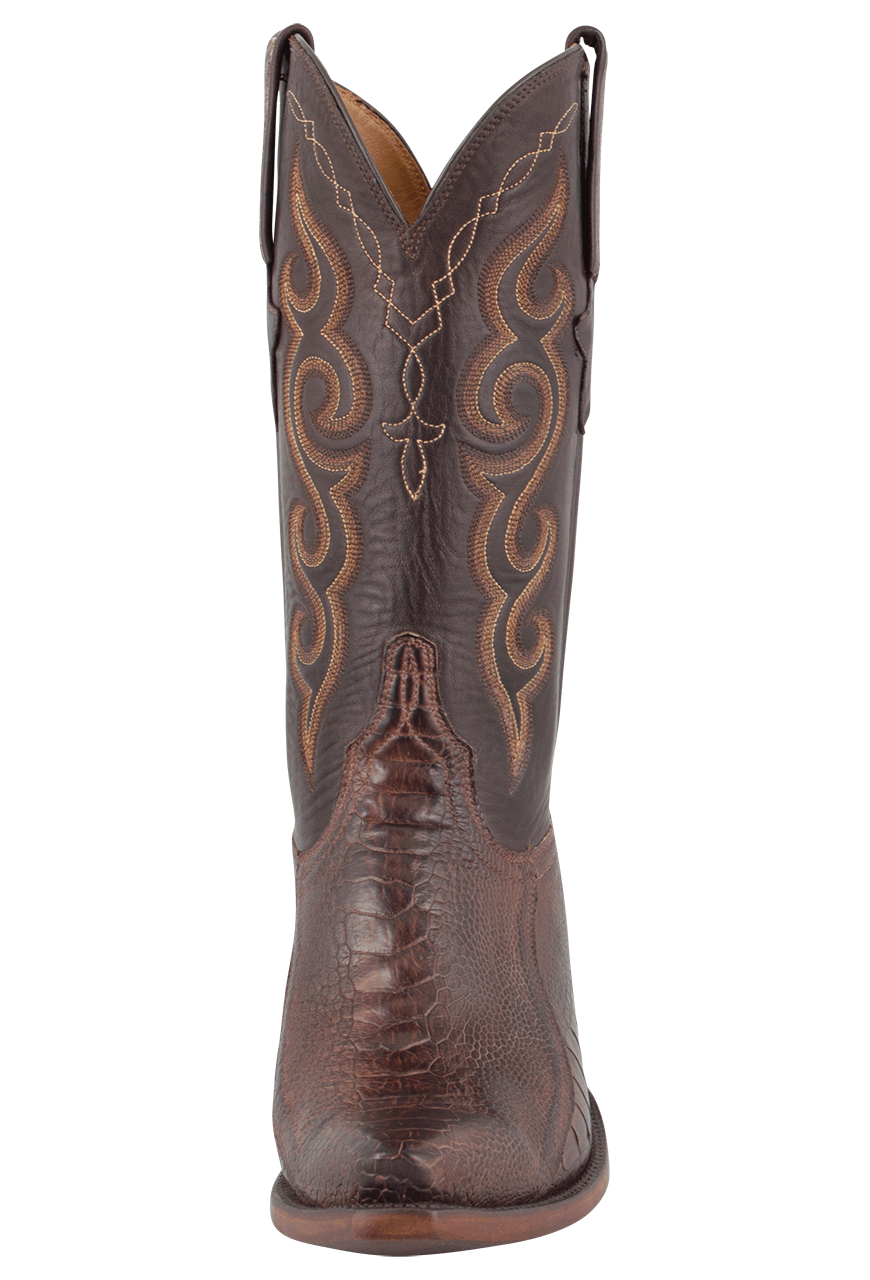 Lucchese ostrich 2025 leg cowboy boots