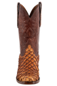 Black Jack Men's Exclusive Pirarucu Cowboy Boots - Ginger Chestnut