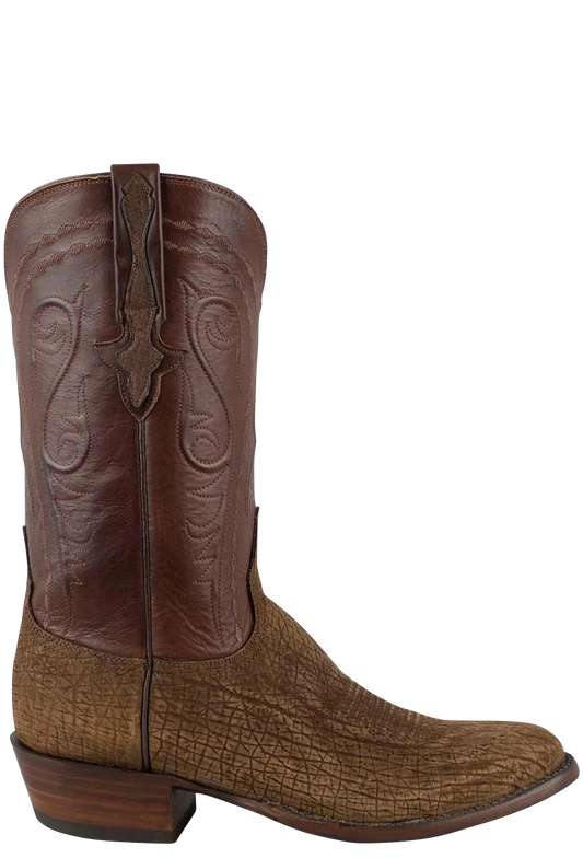 Lucchese Men's Hippo Cowboy Boots - Tan