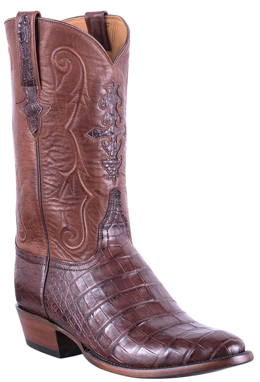 Lucchese Men's Caiman Ultra Cowboy Boots - Barrel Brown