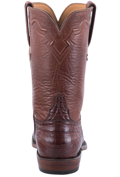 Lucchese Men's Caiman Ultra Roper Boots - Barrel Brown