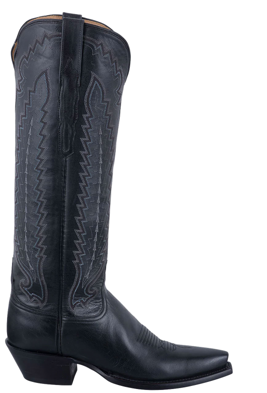 Lucchese Women's Goat Vero Cowgirl Boots - Black