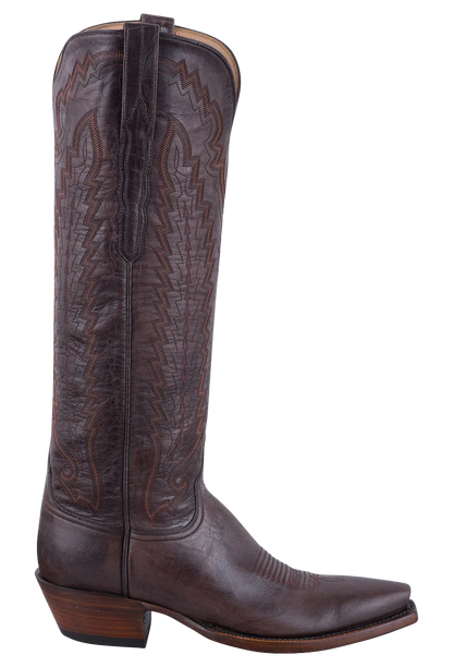 Lucchese Women's Goat Vero Cowgirl Boots - Brown