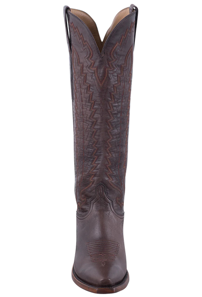 Lucchese Women's Goat Vero Cowgirl Boots - Brown