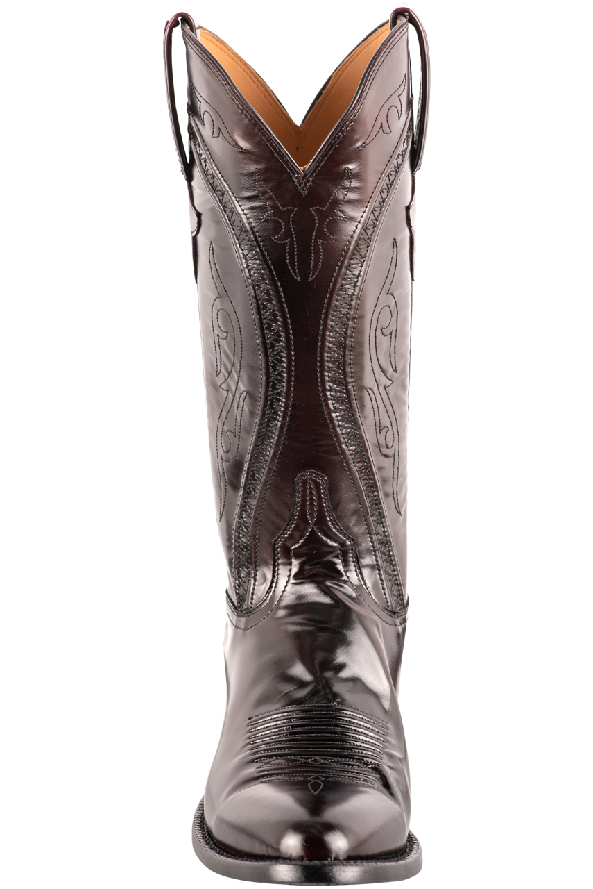 Lucchese Gavin Goat Cowboy Boots Black Cherry