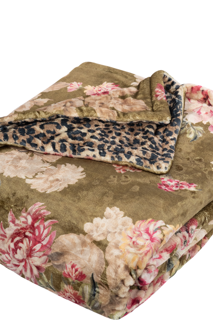 Johnny Was Cozy Vintage Rose Blanket