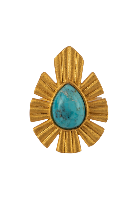 Christina Greene Bold Statement Turquoise Ring