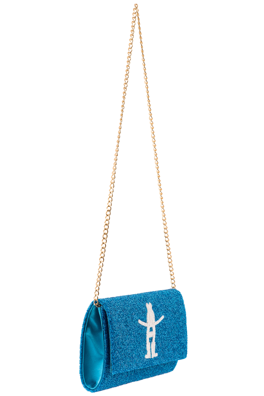 Howdy Rodeo Clutch - Turquoise