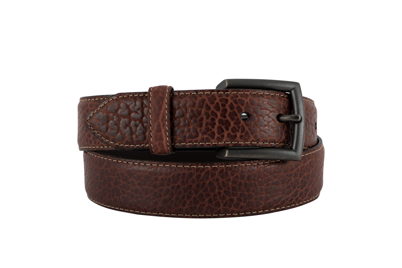Vintage Bison 1.5" Horizon Leather Belt - Brown