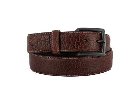 Vintage Bison 1.5" Horizon Leather Belt - Brown