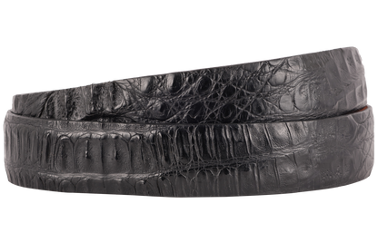Chacon 1.25" Hornback Crocodile Tapered Belt Strap