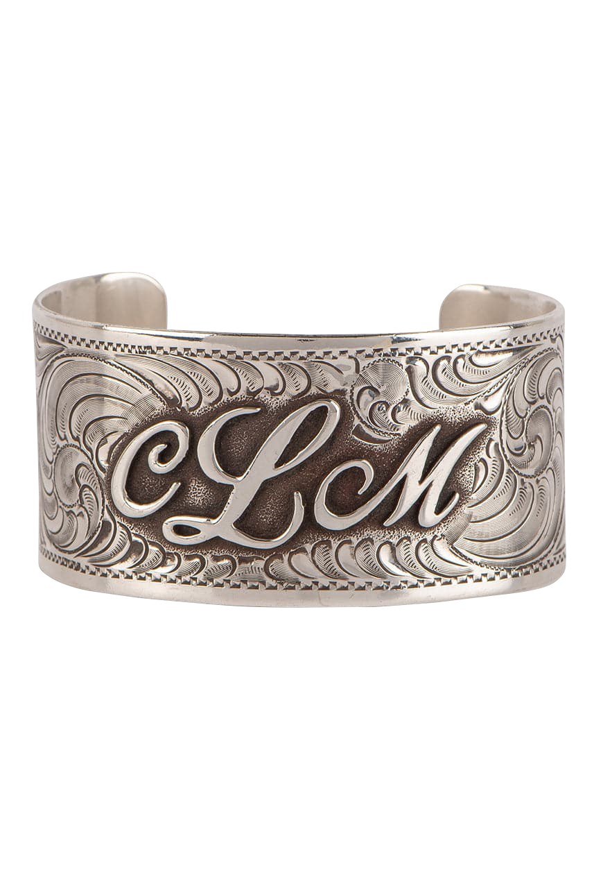 Men's Engraved Cuff Bracelet