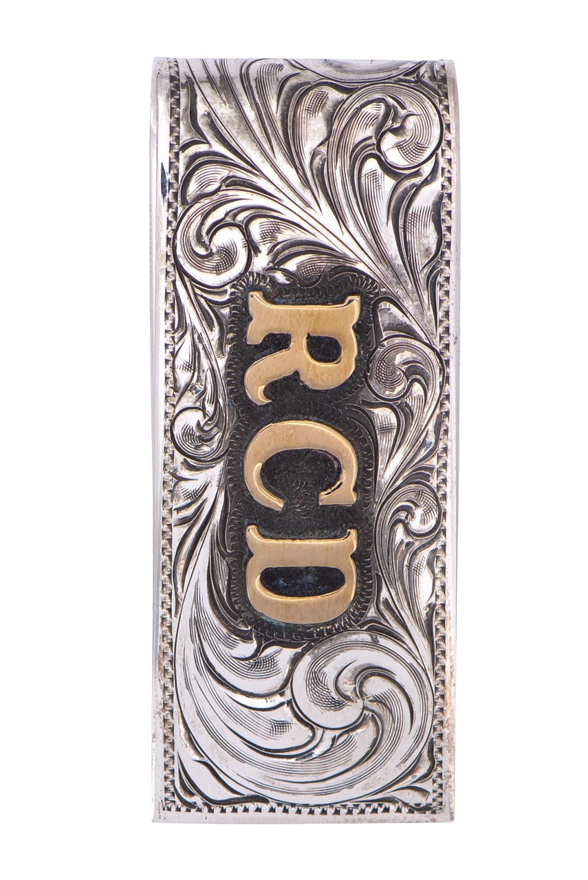 Pinto Ranch 14K Gold & Sterling Silver Personalized Money Clip