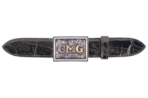 Pinto Ranch 1.5" Gold & Silver Personalized Trophy Buckle