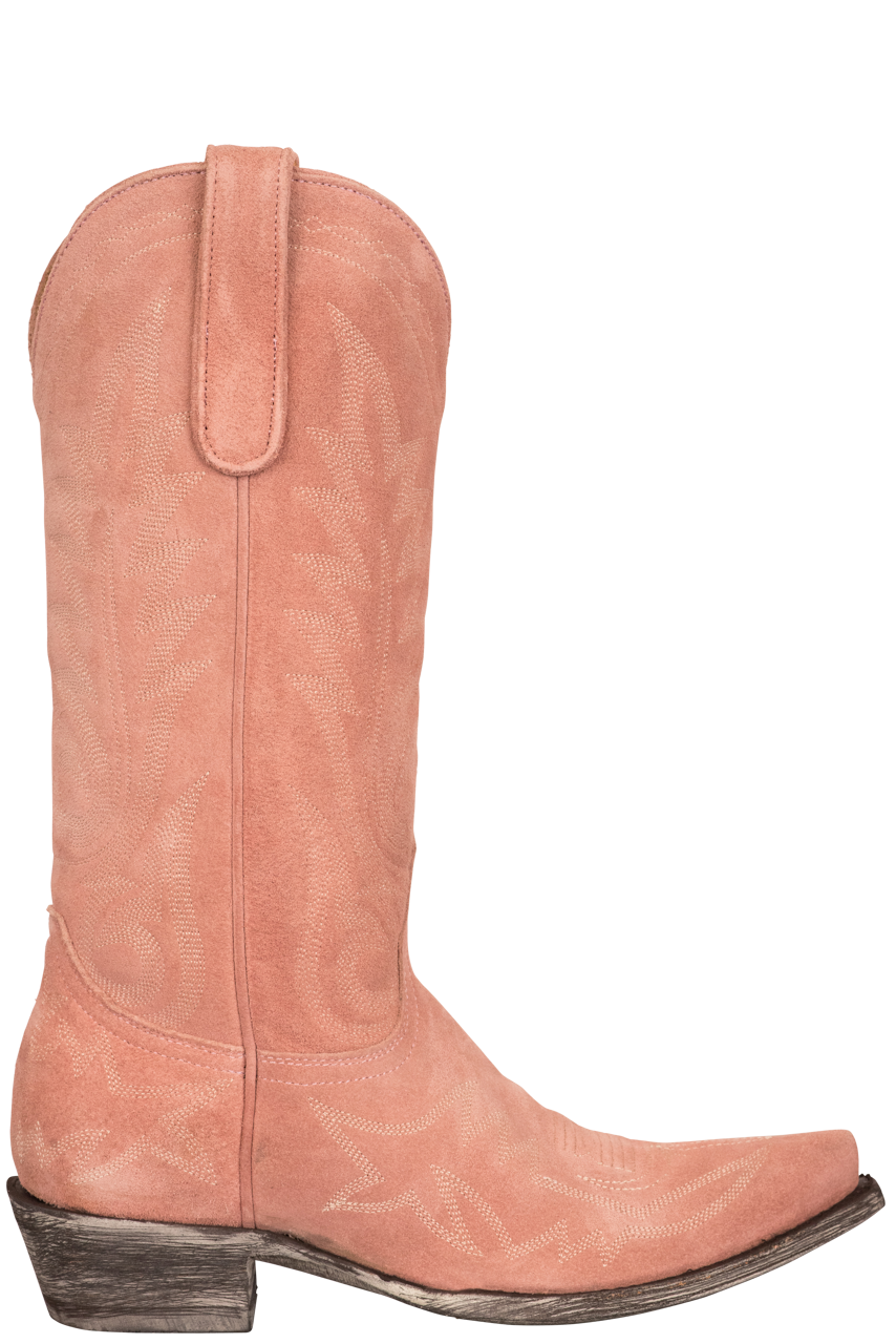 Old Gringo Women's Suede Nevada Cowgirl Boots - Pink