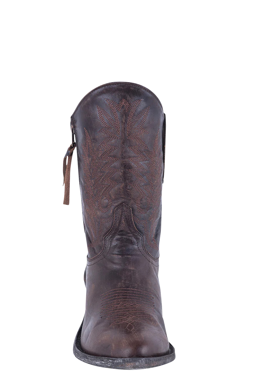 Old Gringo Women's Cowhide Vesuvio Razz Cowgirl Boots - Chocolate