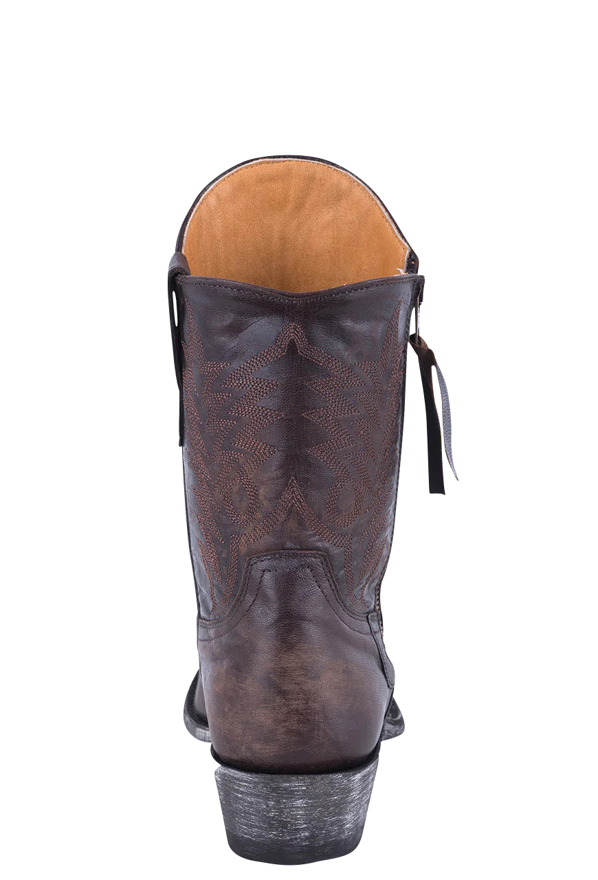 Old Gringo Women's Cowhide Vesuvio Razz Cowgirl Boots - Chocolate