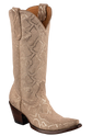 Old Gringo Women's Goat Cersei Snakeskin Boots - Gold Beige