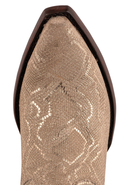 Old Gringo Women's Goat Cersei Snakeskin Cowgirl Boots - Gold Beige