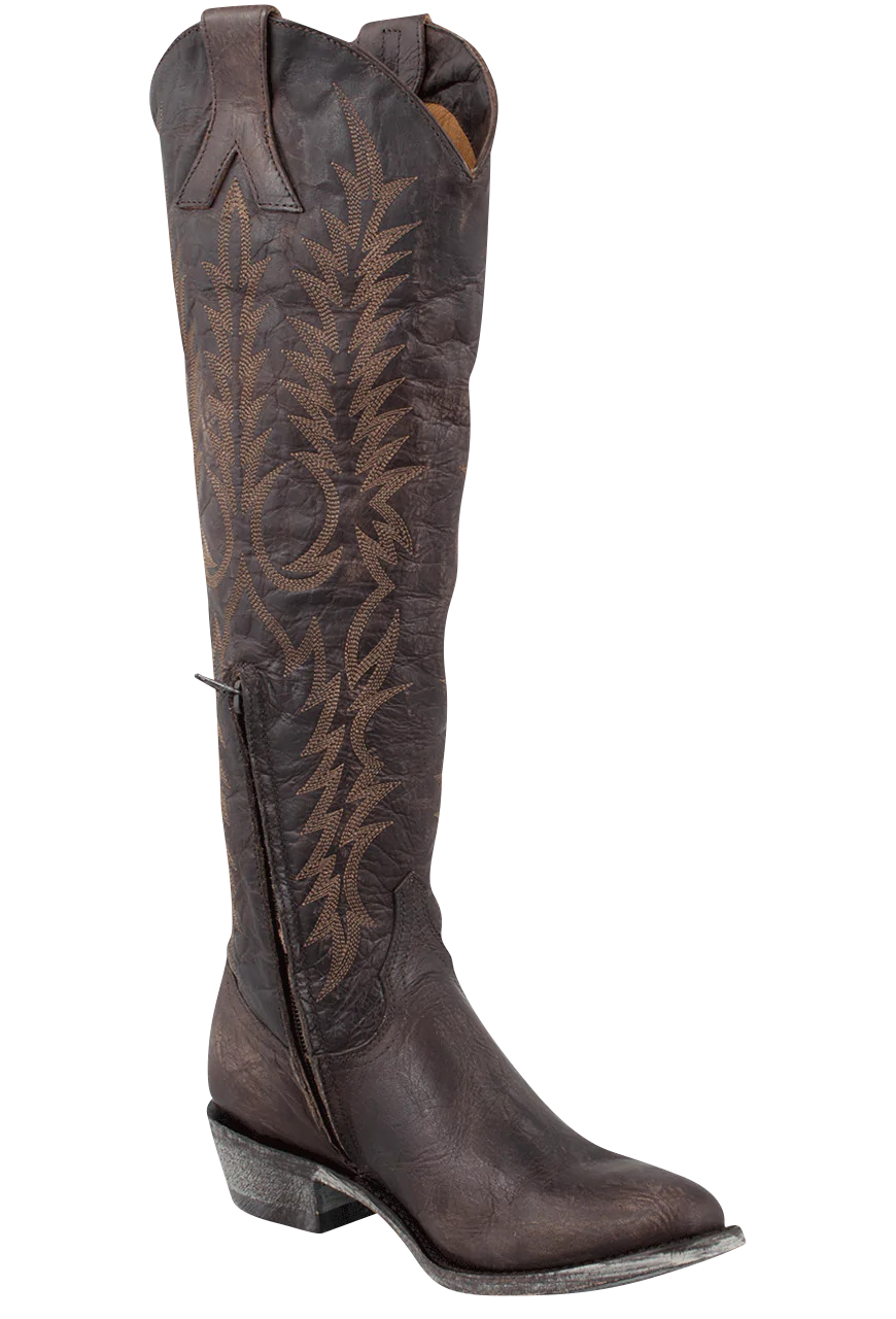 Old Gringo Women's Mayra Razz Cowgirl Boots - Chocolate