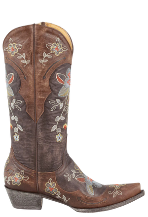 Old Gringo Women's Goat Cowgirl Boots - Distressed Floral