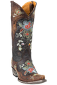 Old Gringo Women's Goat Cowgirl Boots - Distressed Floral
