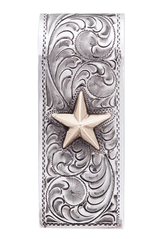 Pinto Ranch Gold & Silver Lonestar Money Clip