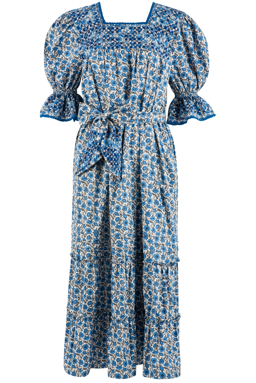 Margarita Mercantile Lourdes Maxi Dress - Blue