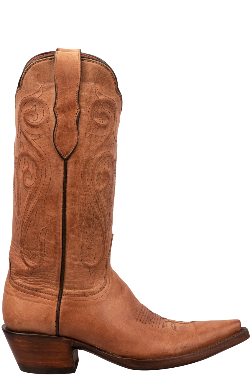 Black Jack Women's Tan Goat Leather Cowgirl Boots