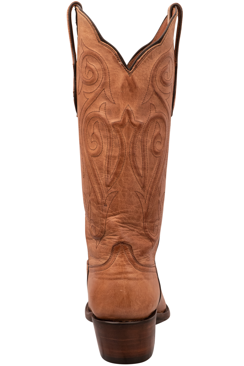 Black Jack Women's Goat Leather Cowgirl Boots - Tan
