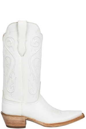 Black Jack Women's Goat Leather Cowgirl Boots - White