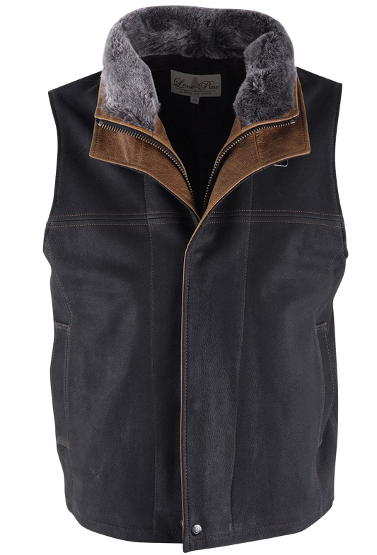 Lone Pine Leather Trekker Vest