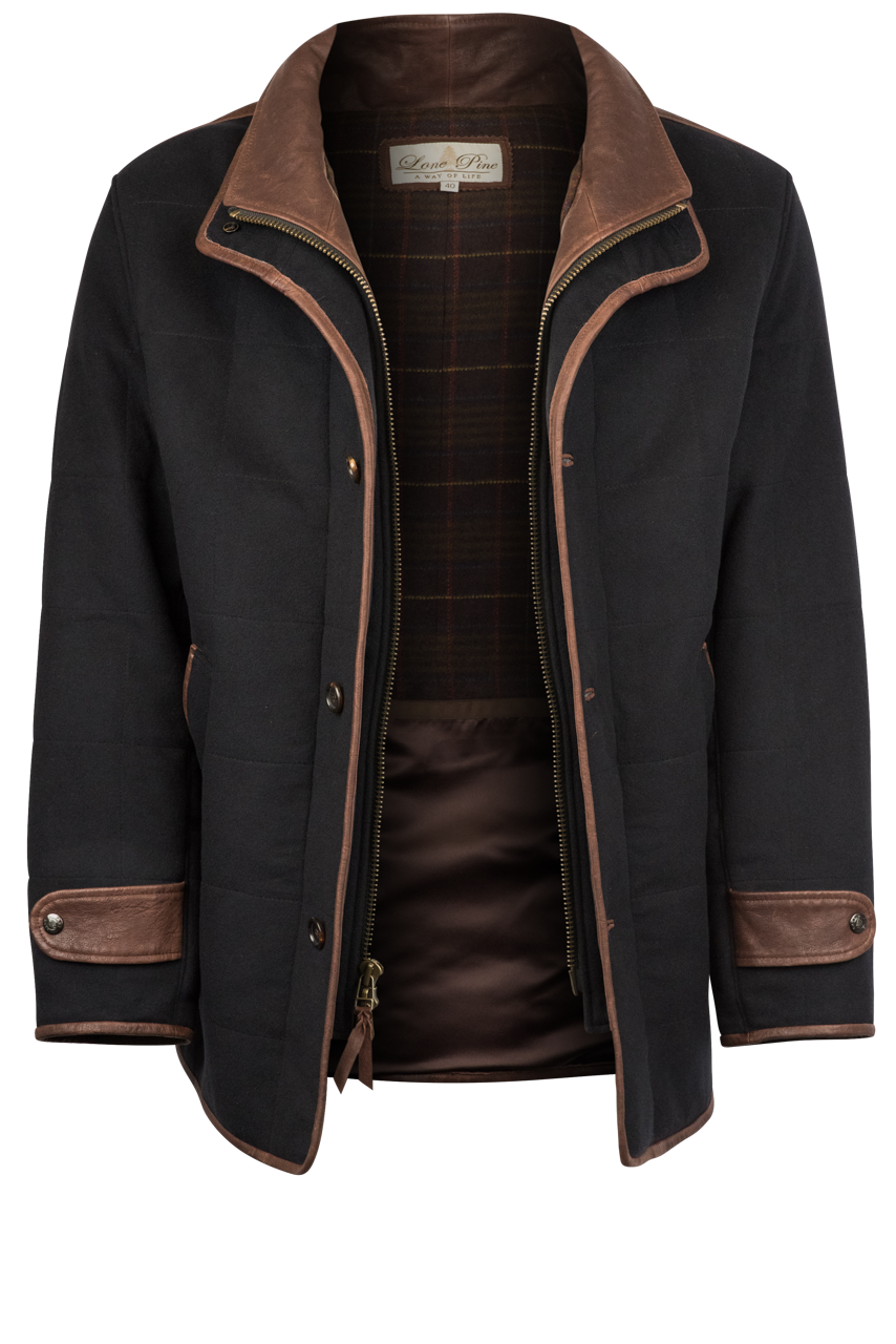 Lone Pine Geneva Navy Cashmere Western Coat Pinto Ranch
