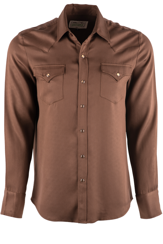 H Bar C Ranchwear Denver Pearl Snap Shirt - Chocolate