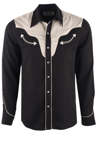 H Bar C Ranchwear Black San Juan Pearl Snap Western Shirt | Pinto H Bar C Ranchwear Black San Juan Pearl Snap Western Shirt | Pinto
