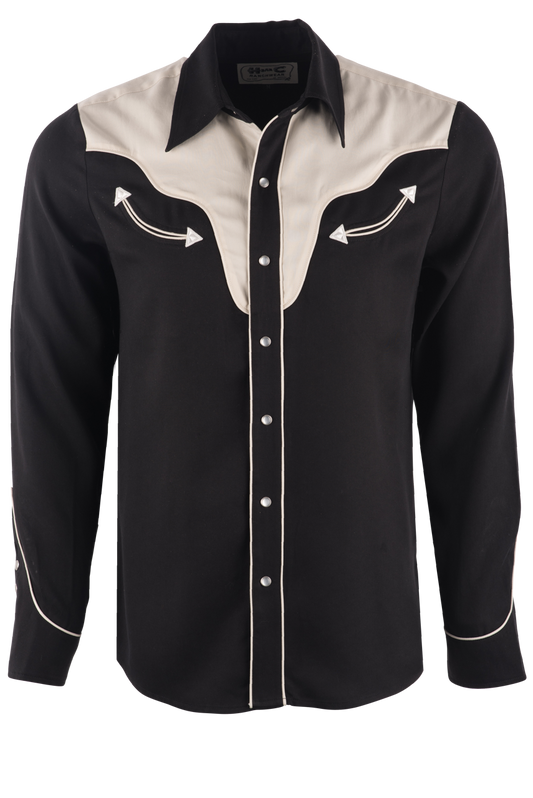 H Bar C Ranchwear San Juan Pearl Snap Shirt - Black