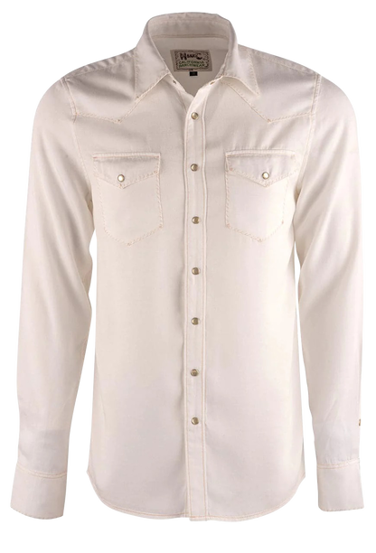 H Bar C Ranchwear Brooklyn Ivory Pearl Snap Western Shirt | Pinto Ranch H Bar C Ranchwear Brooklyn Ivory Pearl Snap Western Shirt | Pinto Ranch