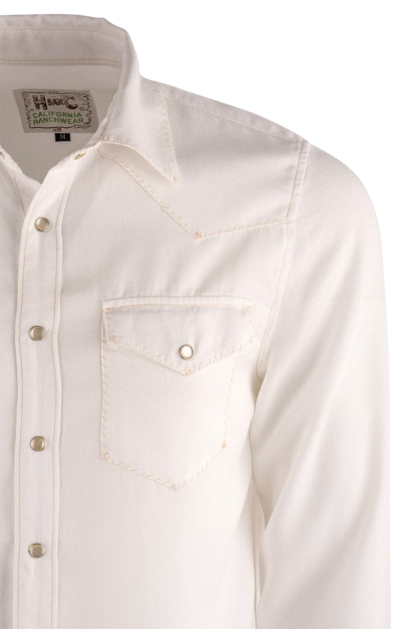 H Bar C Ranchwear Brooklyn Ivory Pearl Snap Western Shirt H Bar C Ranchwear Brooklyn Ivory Pearl Snap Western Shirt