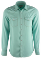 H Bar C Ranchwear Brooklyn Tencel Long Sleeve Pearl Snap Shirt - Turquoise