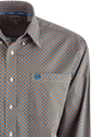 Cinch Diamond Long Sleeve Button-Front Shirt