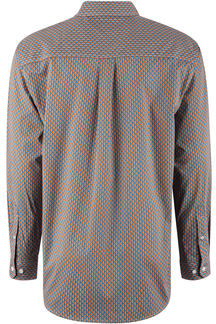 Cinch Diamond Long Sleeve Button-Front Shirt