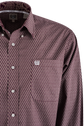 Cinch Diamond Long Sleeve Button-front Shirt - Purple