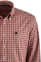 Cinch Plaid Button-Front Shirt - Pink