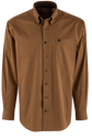 Cinch Western Long Sleeve Button-Front Shirt - Solid Brown