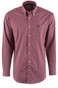 Cinch Red Ground Check Button-Front Shirt